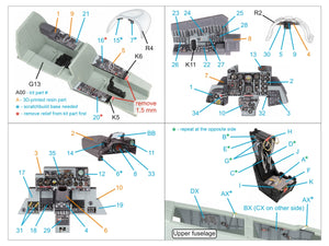 Quinta Studio QD+48495 F-4D late Phantom II 3D-Printed &amp;amp; coloured Interior on decal paper (Academy) (with 3D-printed resin parts) 1/48 – zdjęcie 3