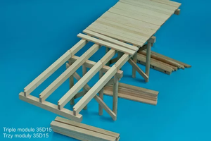 RB Model 35D15 WW II Wooden bridge Price for single module 1/35 – zdjęcie 5