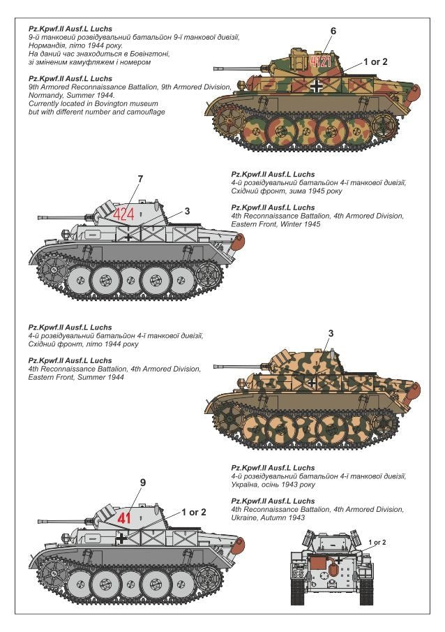 Armory Models 72203 Pz.Kpfw.II Ausf.L Luchs, German WWII Light Recon Tank 1/72 – zdjęcie 3