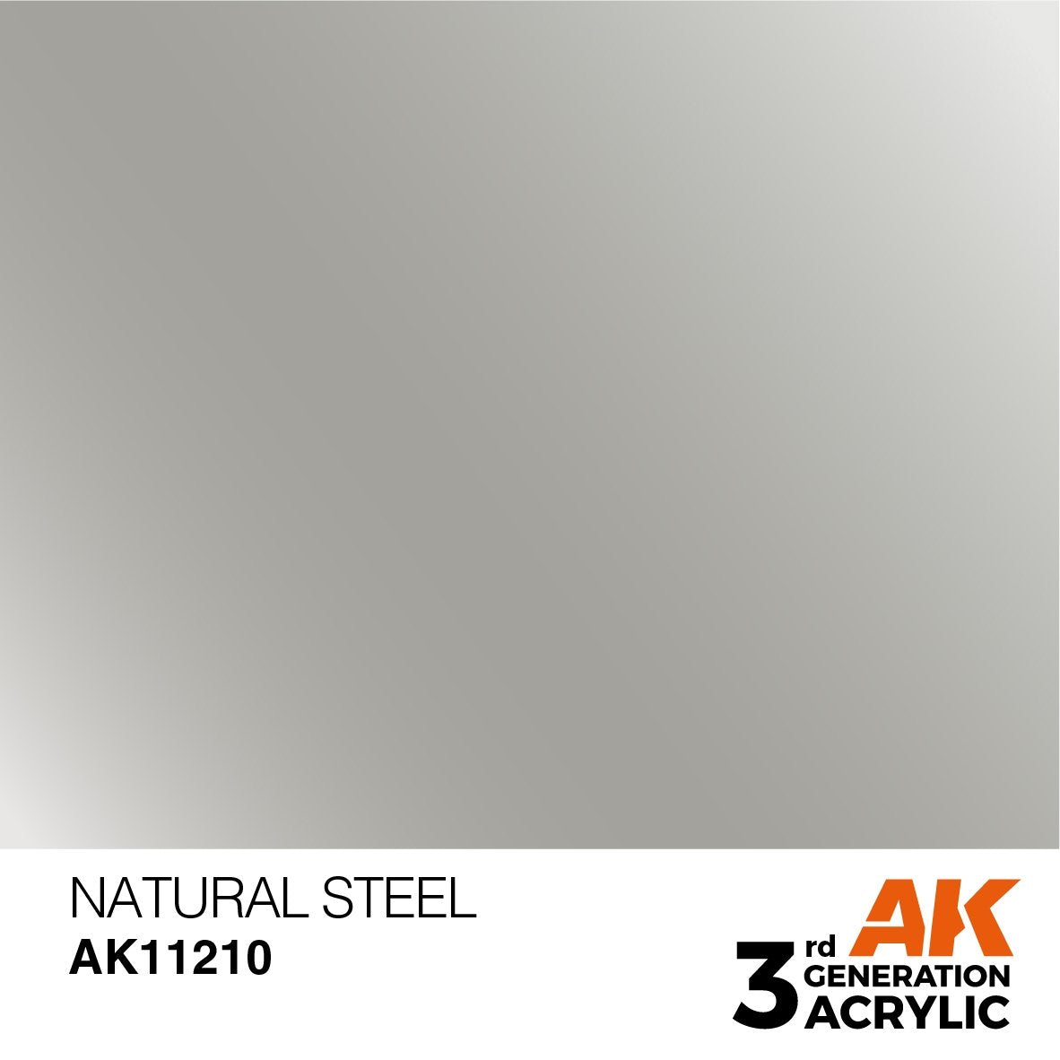 AK Interactive AK11210 NATURAL STEEL – METALLIC 17ml
