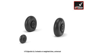 Armory Models AW72055 Iljushin IL-2 Bark early type wheels w/ weighted tires 1/72 – zdjęcie 4