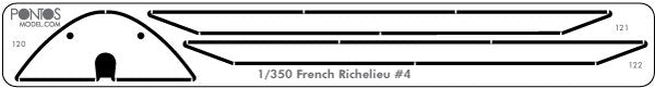 Pontos 35022WD1 French Navy Richelieu Wooden Deck set 1/350 – zdjęcie 2