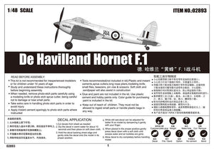 Trumpeter 02893 De Havilland Hornet F.1 1/48 – zdjęcie 2