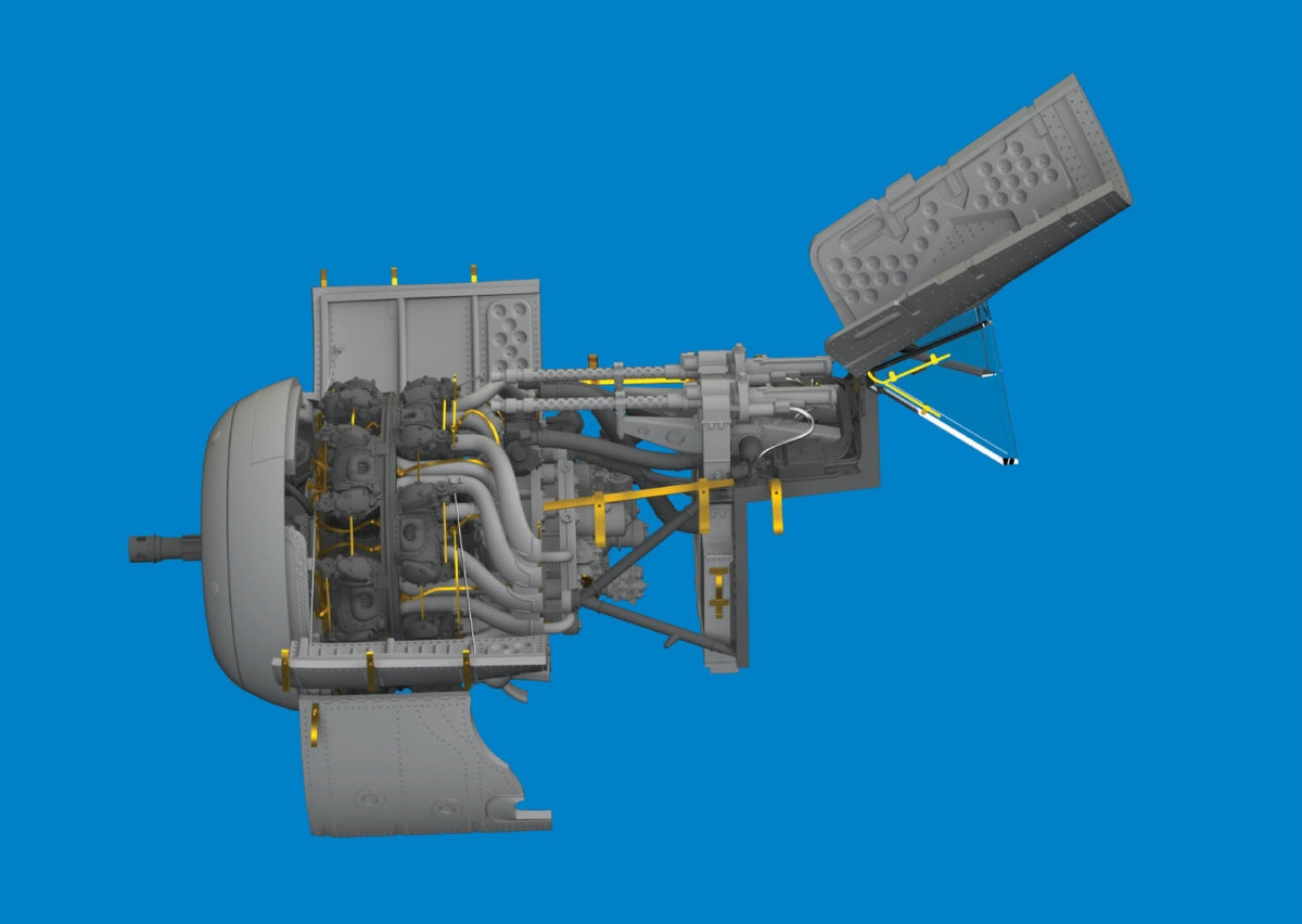 Eduard 6481102 Fw 190A-6 engine &amp;amp; fuselage guns EDUARD 1/48 – zdjęcie 2