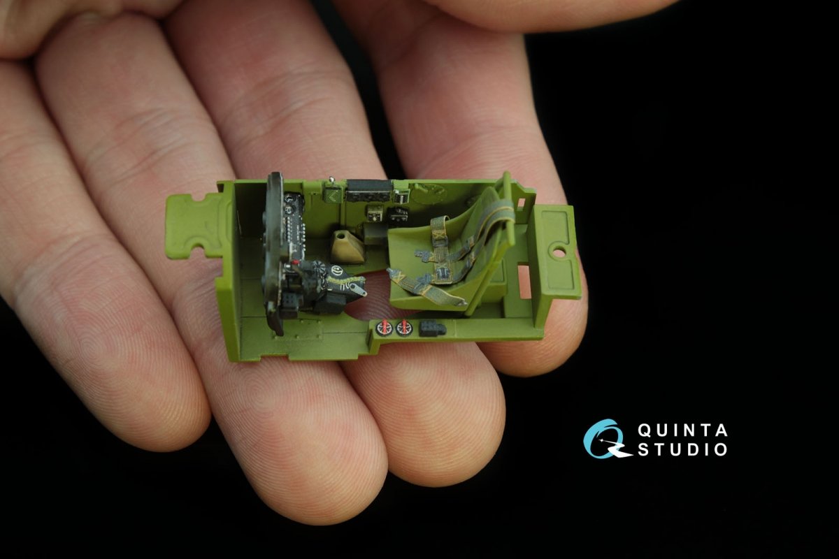 Quinta Studio QD48122 P-38H 3D-Printed &amp;amp; colored Interior on decal paper (for Tamiya kit) 1/48 – image 3