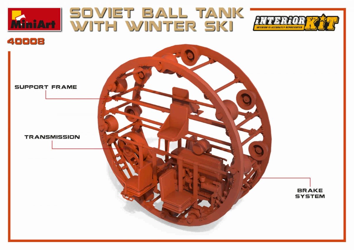 MiniArt 40008 SOVIET BALL TANK w/ WINTER SKI. INTERIOR KIT 1/35 – image 20