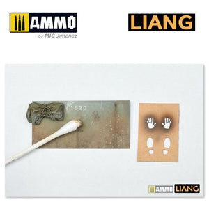 Liang 0004 Handprint &amp;amp; Shoeprint Airbrush Stencils – zdjęcie 3