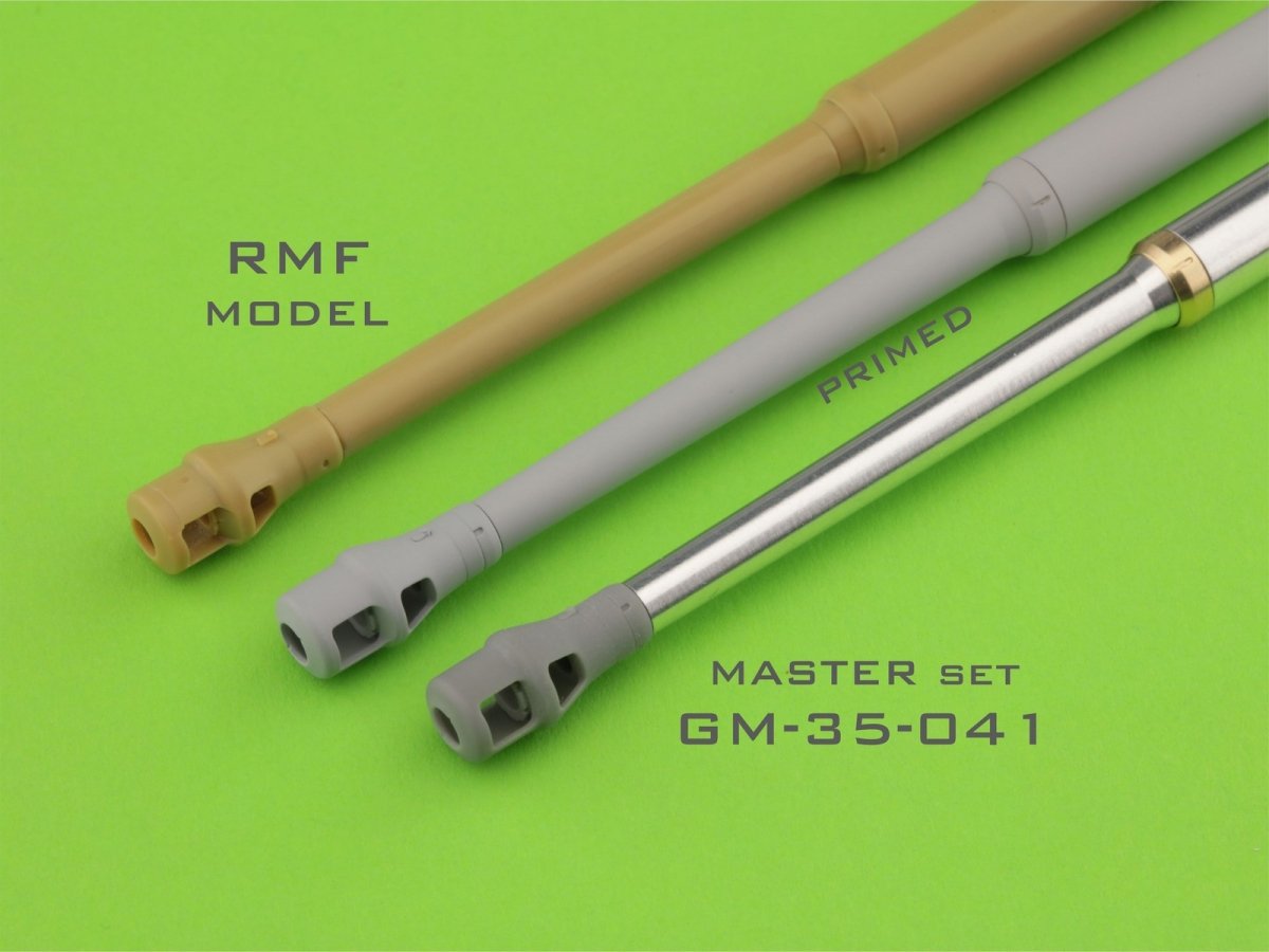Master GM-35-041 PzKpfw VI Tiger I - 88 mm gun barrel KwK36 L/56 - late version of the muzzle brake 1/35 – image 6