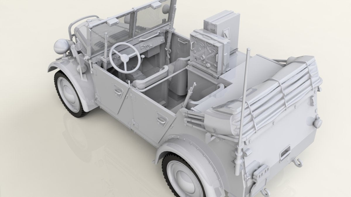 ICM 35583 le.gl.Einheitz-Pkw Kfz.2, WWII German Light Radio Communication Car 1/35 – image 5