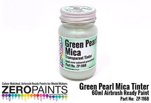 Zero Paints ZP-1168 Pearl Green Mica Transparent Tinter Paint 60ml