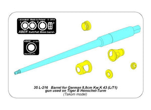 Aber 35 L-216 Barrel for German 8,8cm Kw.K 43 (L/71) gun used on Tiger B Henschel-Turm 1/35 – image 4