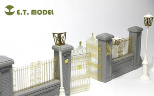 E.T. Model J35-001 Park Gate &amp;amp; Fence FOR MINIART KIT – zdjęcie 3