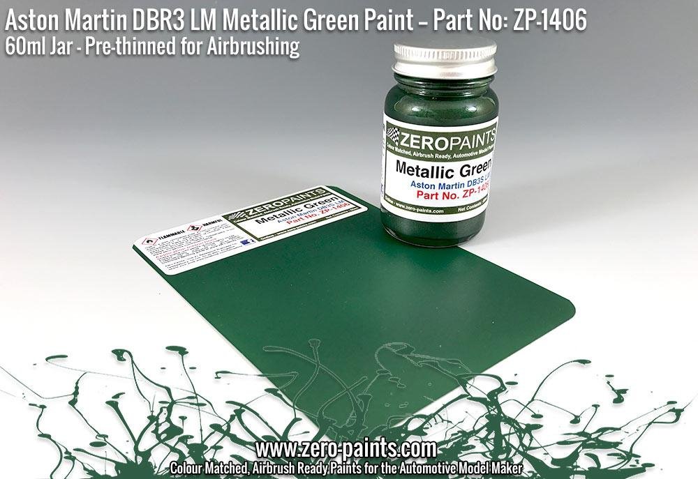 Zero Paints ZP-1406 - Aston Martin DBR3S LM Metallic Green Paint 60ml – zdjęcie 4