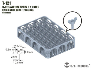 ET Model T-121 0.9mm Wing Bolts 170 pieces