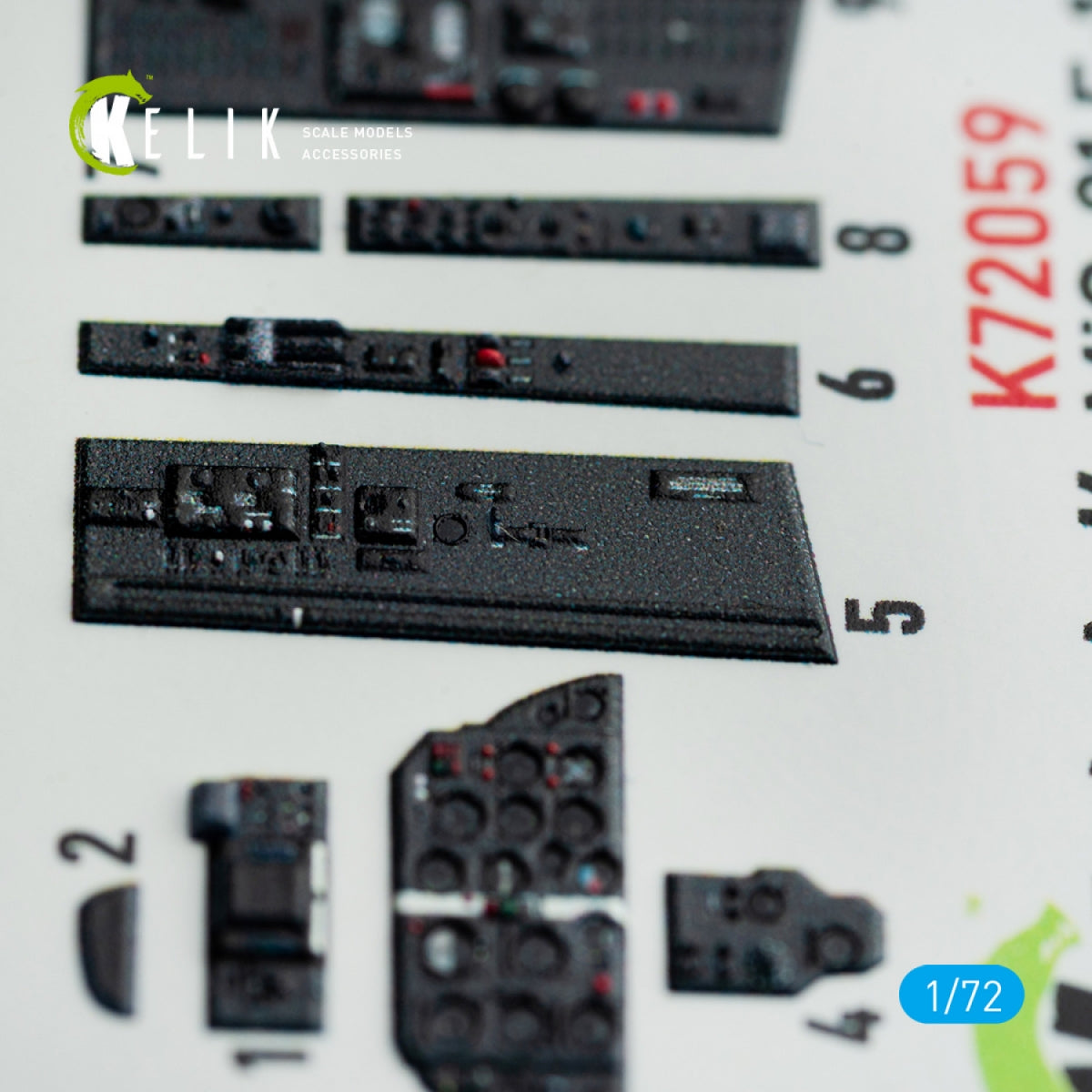 KELIK K72059 MIG-21 F-13 INTERIOR 3D DECALS FOR REVELL KIT 1/72 – image 4