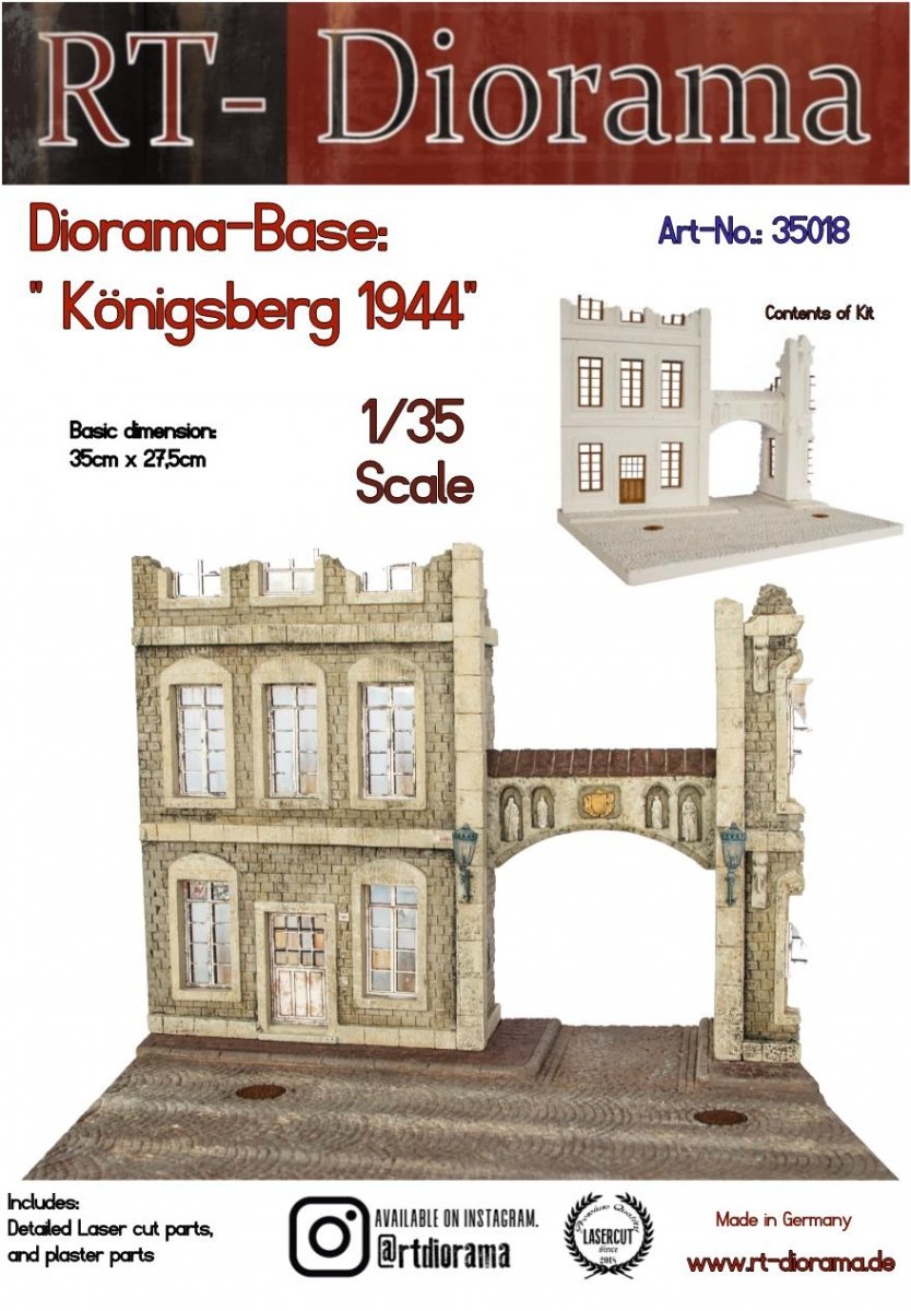 RT-Diorama 35018 Diorama-Base: &amp;quot;Königsberg 1944&amp;quot; 1/35