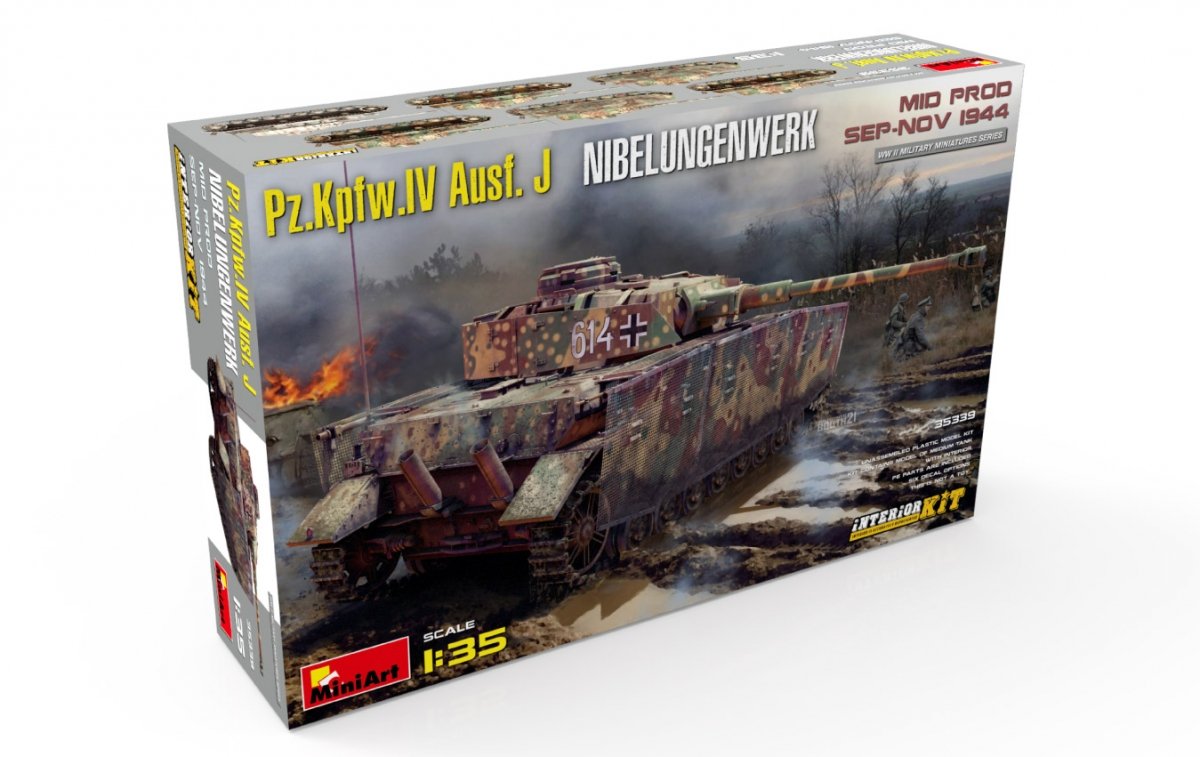 MiniArt 35339 Pz.Kpfw.IV Ausf. J Nibelungenwerk. MID PROD. SEP-NOV 1944 INTERIOR KIT 1/35 – zdjęcie 2