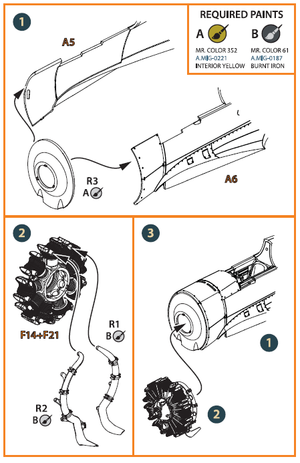 Clear Prop! CPA48005 Hawk H-75 M/N/O resin exhaust for CP kit ACCESSORIES 1/48 – zdjęcie 3
