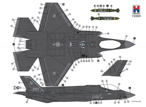 Hobby 2000 72084 F-35A "Husarz" Polish Air Force ( Academy + Cartograf + Maski ) 1/72