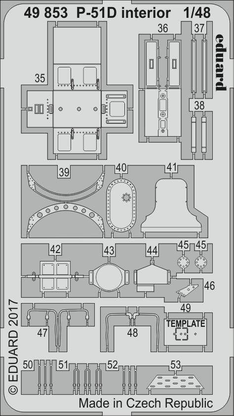 Eduard 49853 P-51D interior AIRFIX 1/48 – Bild 2