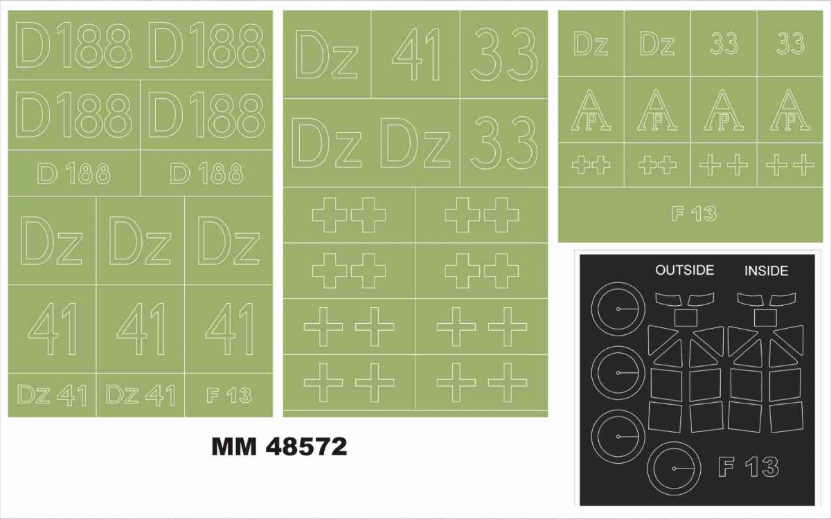 Montex MM48572 JUNKERS F-13 for MINIART 48002 1/48