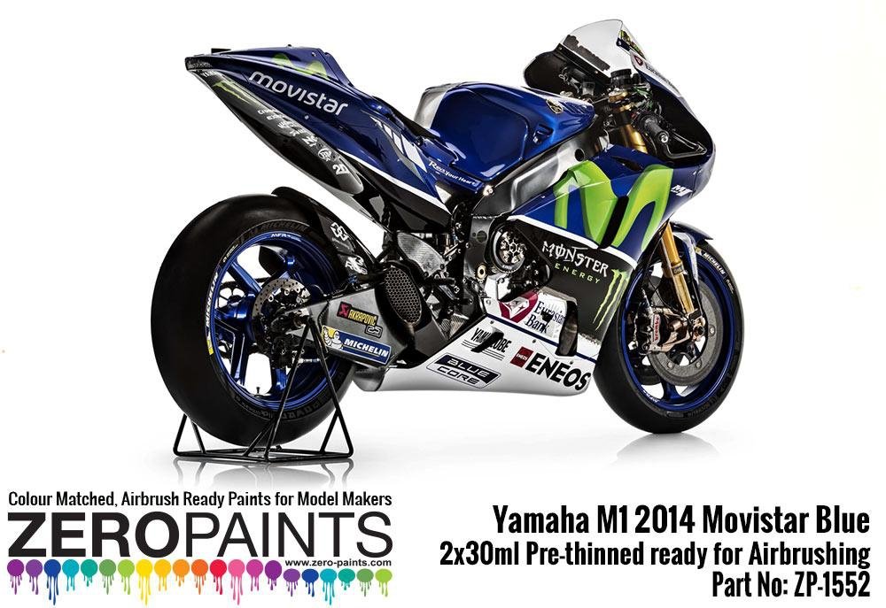 Zero Paints ZP-1552 Yamaha M1 2014 Movistar Blue Paint Set 2x30ml – zdjęcie 4