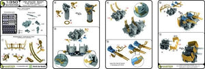 Master SM-350-095 USN 40 mm/56 Bofors quadruple mount ver.3 / with Mk-51 director - (resin, PE and turned parts) - (6pcs) 1/350 – zdjęcie 8