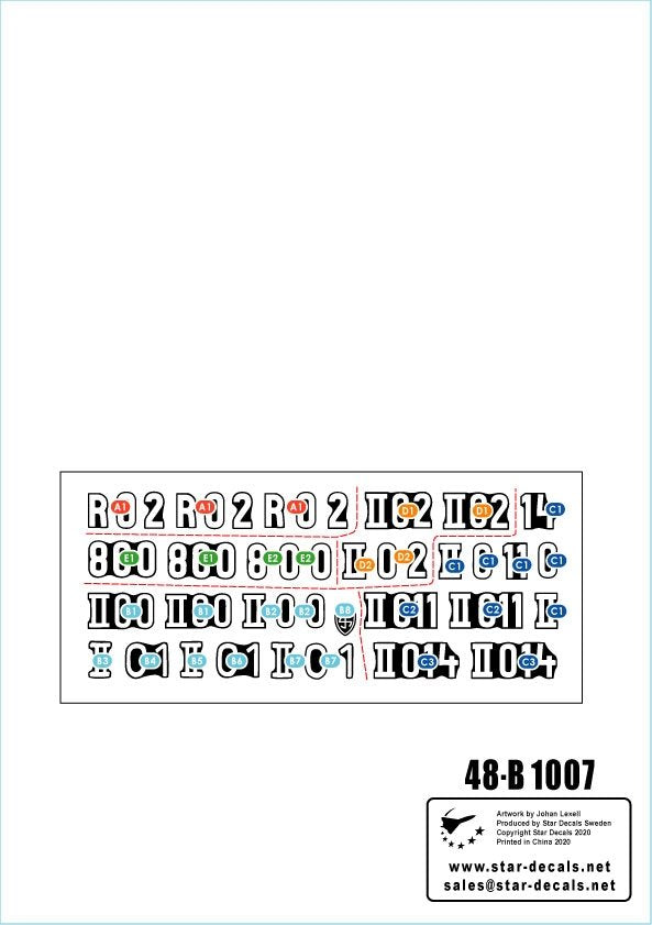 Star Decals 48-B1006 Wiking #1. Panthers of SS-Panzer Reg. 5 Wiking 1/48 – immagine 2