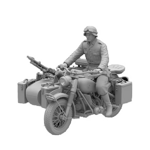 Freedom 16005SP R75 with Sidecar WWII German Motorcycle + Rider Figure 1/16 – zdjęcie 2