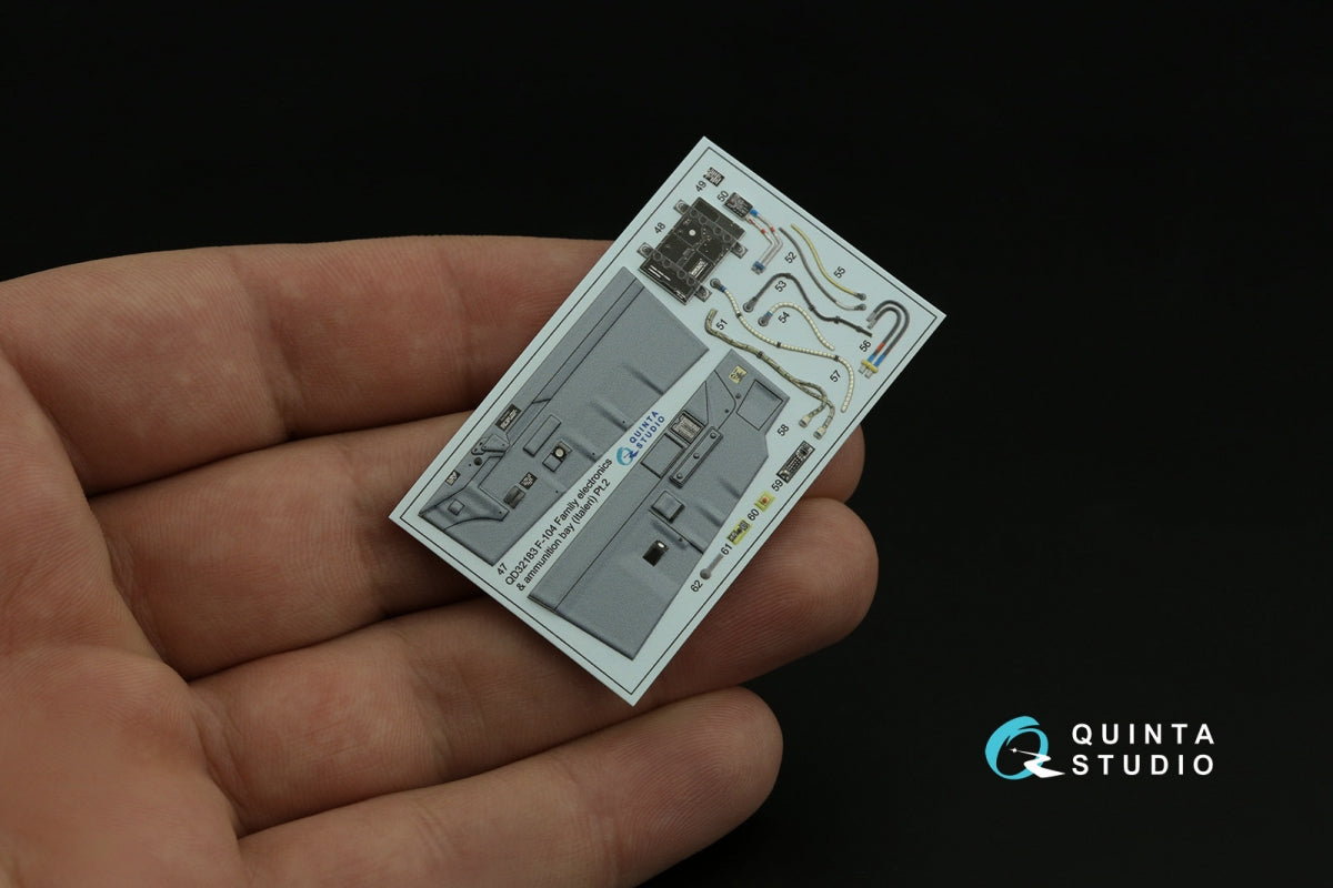 Quinta Studio QD32180 F-104S 3D-Printed coloured Interior on decal paper (Italeri) 1/32 – immagine 6