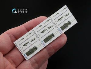Quinta Studio QD48062 Su-27UB 3D-Printed &amp;amp; colored Interior on decal paper (for GWH kit) 1/48 – image 3