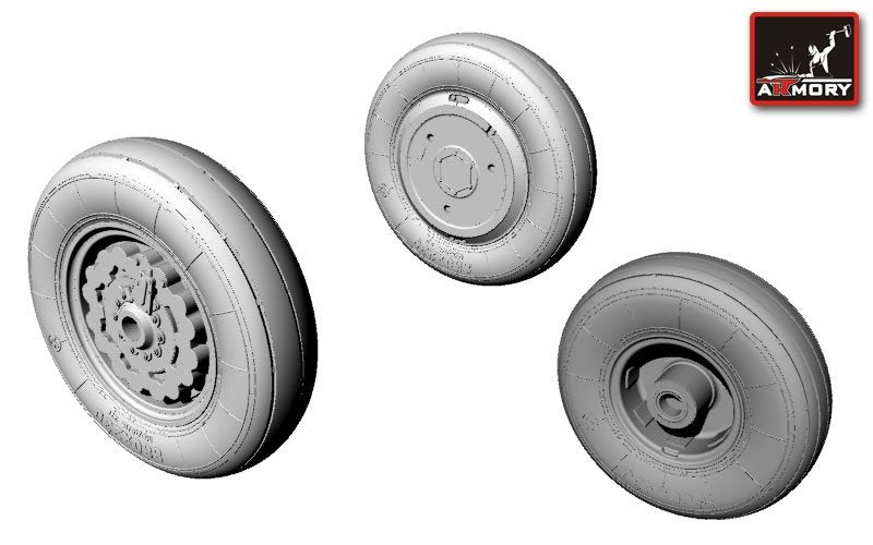 Armory Models AW48007 Sukhoj Su-7BKL wheels 1/48 – zdjęcie 2