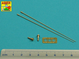 Aber R-44 Zestaw 2 anten VHF pojazdów NATO / Set of 2 NATO antennas with mount bases 1/35 – zdjęcie 2