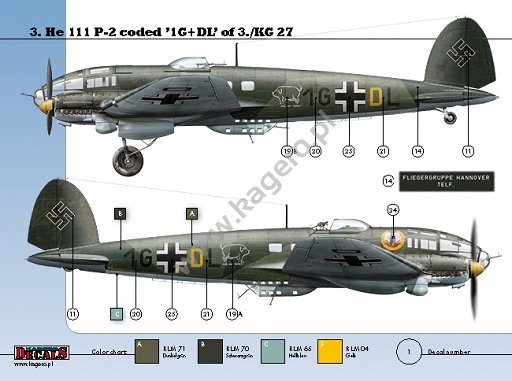 Kagero KD72002 Heinkel He 111 Ps of KG 27 1/72 – zdjęcie 6