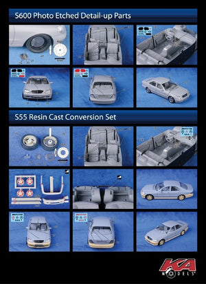 KA Models KE-24039 Mercedes BENZ S600 DETAIL-UP ETCHED PART 1/24 – zdjęcie 2
