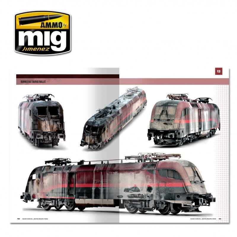 AMMO of Mig Jimenez 6250 MODELLING SCHOOL - RAILWAY MODELING: PAINTING REALISTIC TRAINS – zdjęcie 4