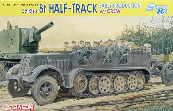 Dragon 6545 Sd.Kfz.7 8t Half-Track Early Production w/Crew 1/35