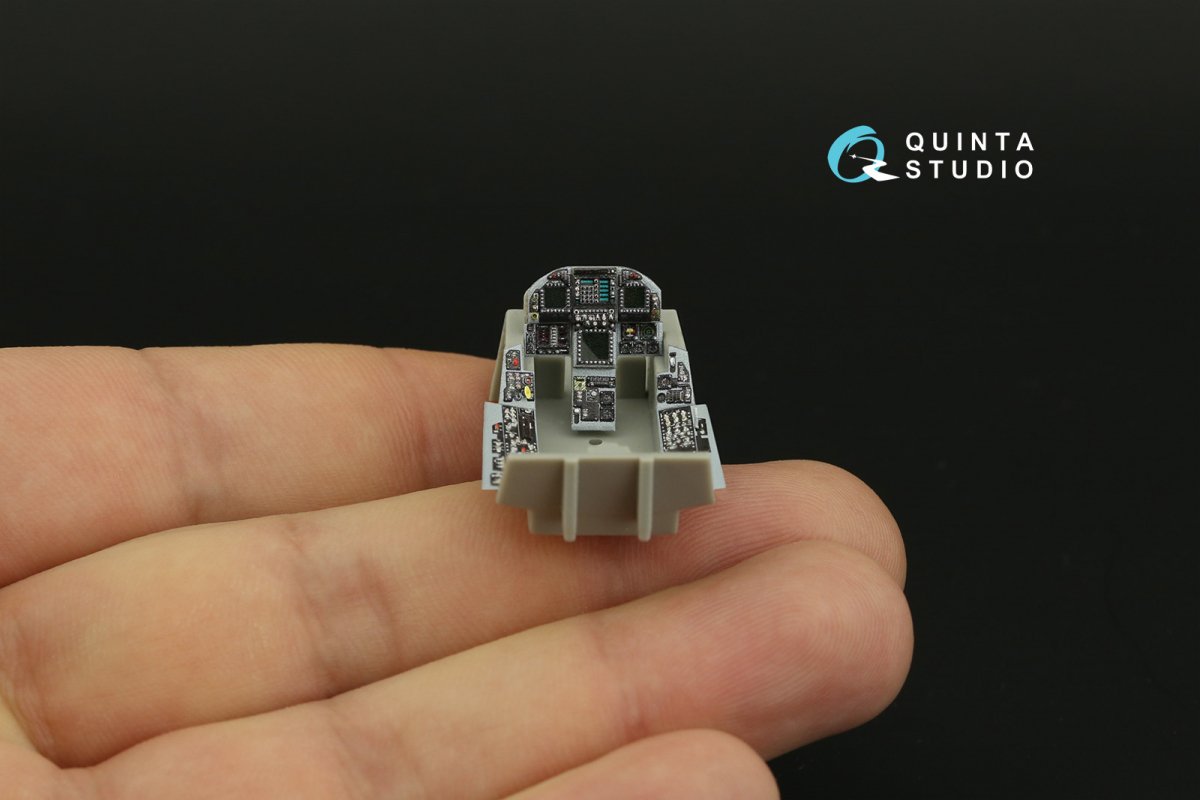 Quinta Studio QDS-48280 F/A-18C late 3D-Printed &amp;amp; coloured Interior on decal paper (HobbyBoss)(Small version) 1/48 – immagine 3