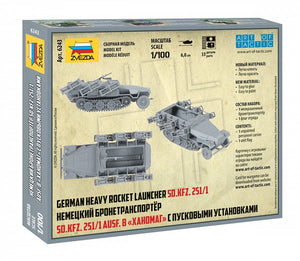 Zvezda 6243 German heavy rocket launcher SD.KFZ.251/1 1/100 – zdjęcie 2