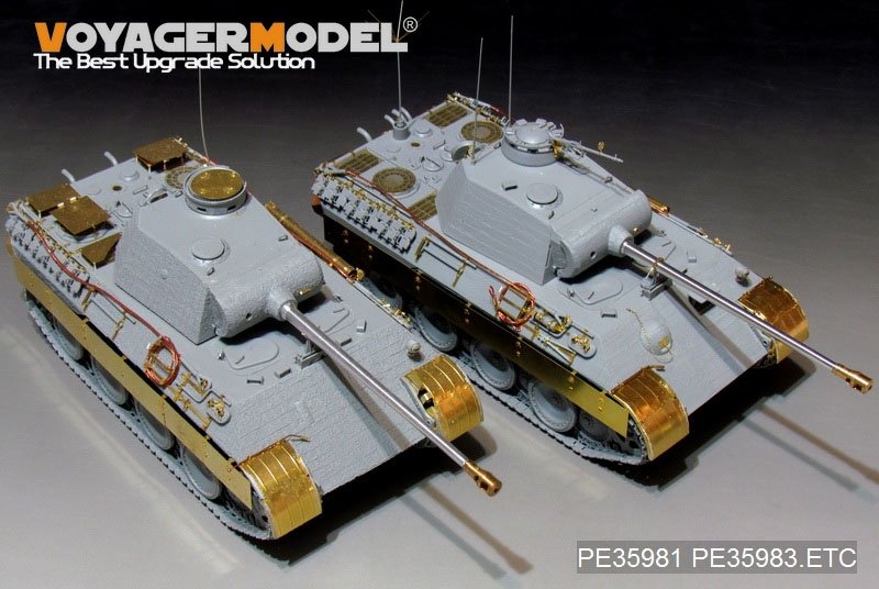 Voyager Model PE35983 WWII German Panther D Tank Late version Basic For TAKOM 2104 1/35 – zdjęcie 3