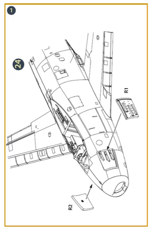 Clear Prop! CPA48057 F-86A gun port (open) for CP kits 1/48 – image 3