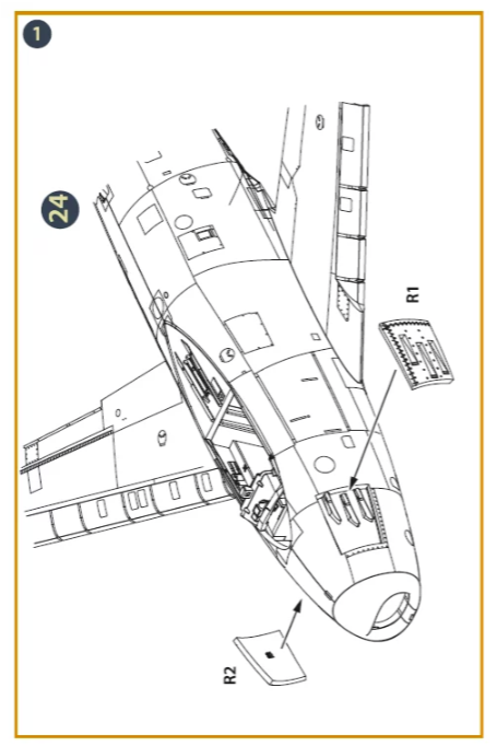 Clear Prop! CPA48057 F-86A gun port (open) for CP kits 1/48 – image 3