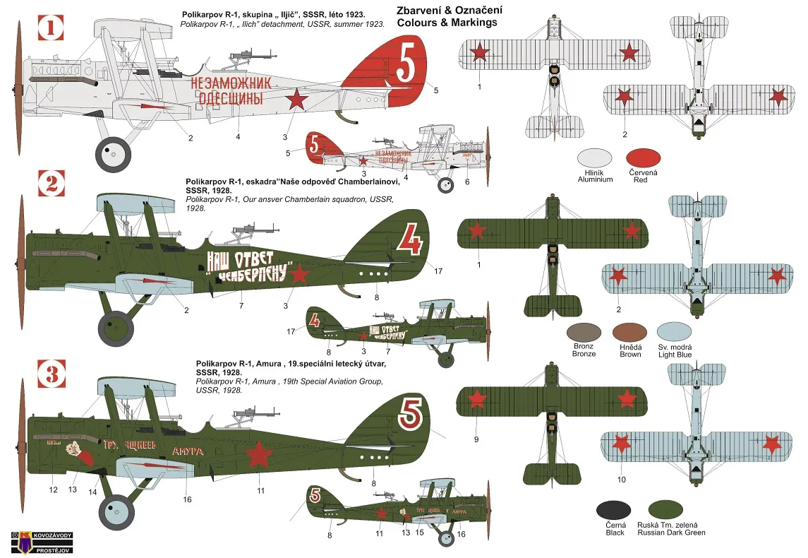 Kovozavody Prostejov KPM0313 Polikarpov R-1 1/72 – zdjęcie 2