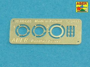 Aber 35L-241 7.5 cm barrel with muzzle brake for Panther Ausf.A (1/35) – image 8