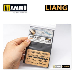 Liang 0009 Chipping Effects Airbrush Stencils – image 4