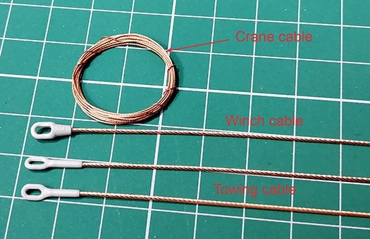 Eureka XXL ER-3566 Towing cable for German Bergepanzer 2 ARV 1/35 – zdjęcie 3
