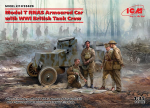 ICM 35670 Model T RNAS Armored Car with WWI British Tank Crew 1/35