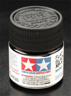 Tamiya XF1 Flat Black (81701) Acrylic paint 10ml – zdjęcie 3