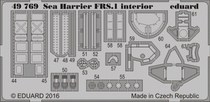 Eduard 49769 Sea Harrier FRS.1 interior KINETIC MODEL 1/48 – zdjęcie 2