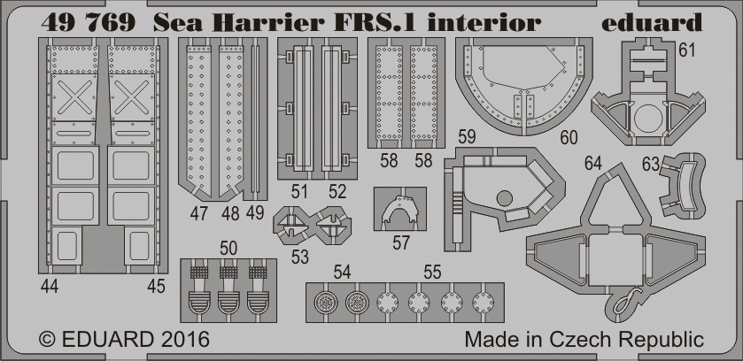 Eduard 49769 Sea Harrier FRS.1 interior KINETIC MODEL 1/48 – zdjęcie 2